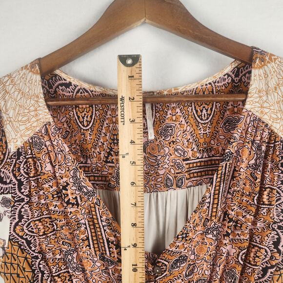 Free People Mexicali Rose Maxi Dress Women’s SZ SM EUC Dusty Rose - Picture 15 of 16